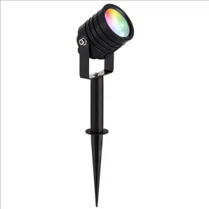 Smart Wi-Fi Adjustable Ground Spike Spotlight - 2.5W RGB LED - Aluminium Alloy