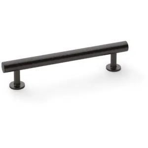 Round T Bar Pull Handle - Dark Bronze - 128mm Centres SOLID BRASS Drawer Door