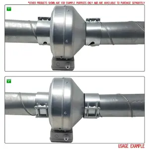 Fast Clamp Ducting Connector - 125mm