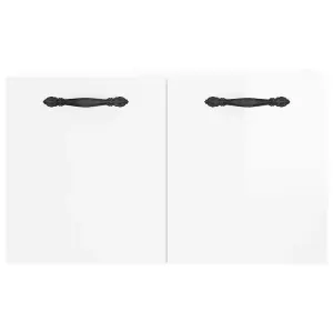 Berkfield Wall Cabinet High Gloss White 60x36.5x35 cm Engineered Wood