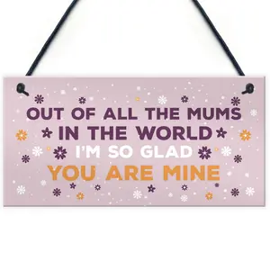 Special Mum Plaque Mum Birthday Christmas Gift From Daughter Son Gift For Her Hanging Plaque