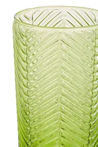 Maison by Premier Fleur Set Of Four Green Highball Glasses