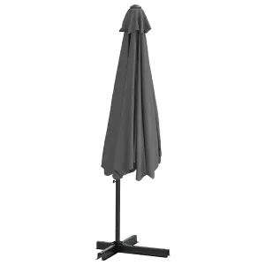 Berkfield Outdoor Parasol with Steel Pole 300x250 cm Anthracite