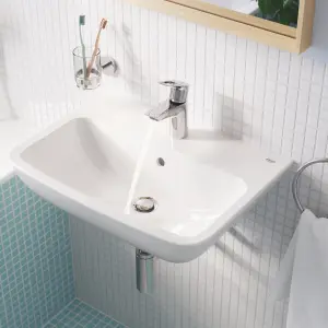 Grohe Start Edge Alpine White D-shaped Wall-mounted Vanity Basin (W)55cm