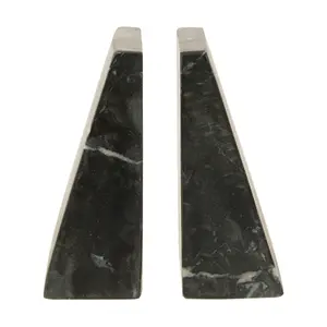 Maison by Premier Marris Set Of Two Black Marble Bookends