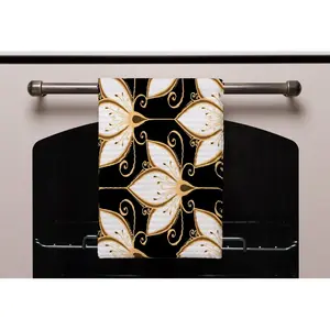 Cotton Floral Waffle Tea Towel Kitchen Towel (Set of 3)