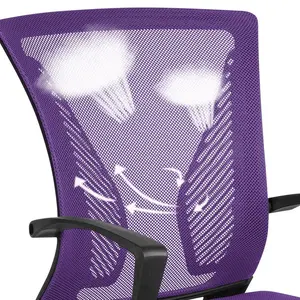 Mid-back Mesh Office Chair Purple