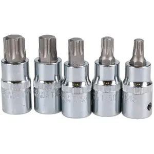 1/2" Drive Male Torx Star Sockets Bits T45 T50 T55 T60 T70 5pc Set