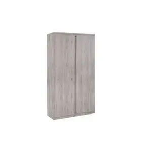 Modern Grey Oak 2 Door Wardrobe