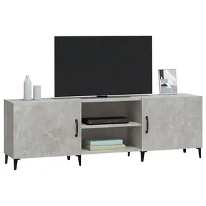 Berkfield TV Cabinet Concrete Grey 150x30x50 cm Engineered Wood