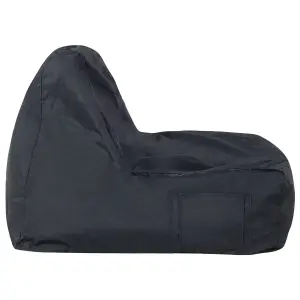 Beliani Traditional Bean Bag Black SIESTA