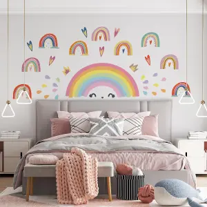 Walplus Combo Kids - Colourful Rainbows Collection Wall Sticker PVC