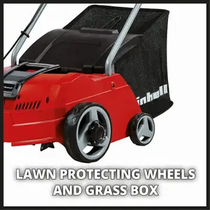 Einhell Electric Lawn Rake 31cm Scarifier And Aerator 2-in-1 1200W With 28L Catch Bag GC-SA 1231/1