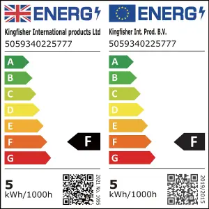 E27 4.8W 470lm White A60 Warm white LED Light bulb