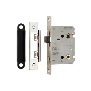 Eurospec Nickel Plate Easi-T Residential Bathroom Lock 78mm  (BAE5030NP)