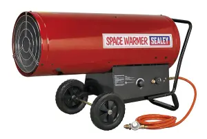 Sealey 210.000-400.000BTU/HR Space Warmer Propane Heater 1400cfm Black LP401