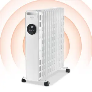 Igenix IG2626, Digital Oil Filled Radiator Heater, 2.5kW/2500 W, Safety Cut Off