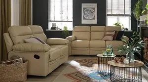 Argos Home Paolo 2 & 3 Seater Manual Recliner Sofas - Ivory