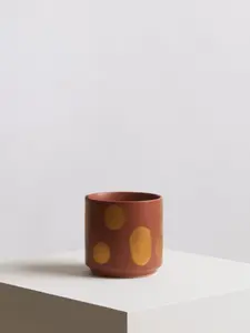 Interiors by Premier Gold Speckled Ceramic Planter, Modern Small Garden Pot for Home Decor, Ceramic Pots for Indoor Plants