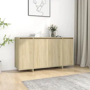 Gelula Sideboard 135 x 41 x 75 cm Engineered Wood Sonoma Oak