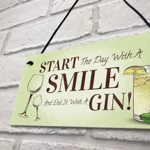 Funny Gin Gift Hanging Kitchen Bar Plaque Gin Lover Gift Gift For Friend