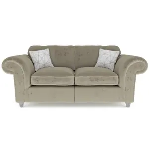 Windsor Mink 3 Seater & 2 Seater Sofas - Silver Feet