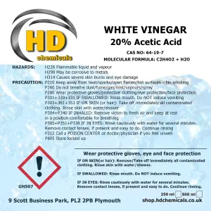 5ltr Cleaning Strong White Vinegar 20% Acetic