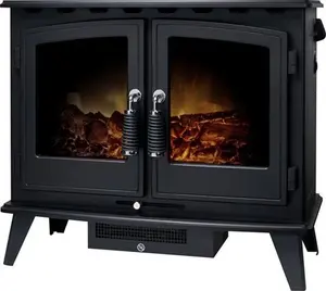 Adam Woodhouse Electric Stove In Black