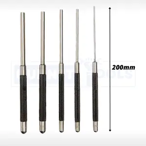 5pc Long Series Pin Punch Set Durable Quality DIY Tool Equipment Engineering