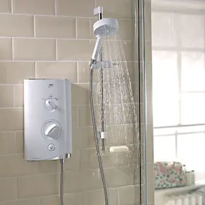 Mira Sport Max Airboost White Electric Shower, 10.8kW