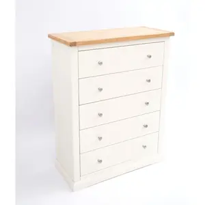 Castelli 5 Drawer Chest of Drawers Chrome Knob