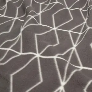 Soft Geo Print Polar Fleece Throw