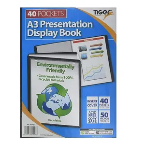 Tiger A3 Display Book Clear/Black (One Size)