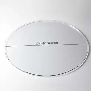 Nicoman PVC Clear Transparent Round Table Mat - 105cm