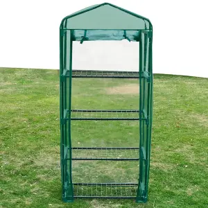 Berkfield Greenhouse with 4 Shelves