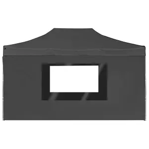 Berkfield Professional Folding Party Tent with Walls Aluminium 4.5x3 m Anthracite