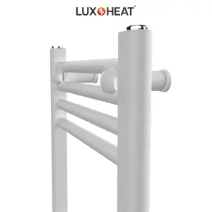 Towel Radiator Rail 1000 x 600 for Central Heating with White Finish