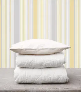 Galerie Smart Stripes 2 Yellow Gold Barcode Stripe Smooth Wallpaper