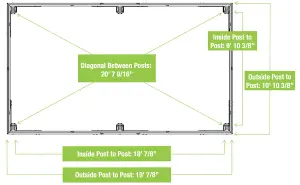 Meridian Gazebo 12ft x 20ft (3.7m x 6.2m) with Privacy Wall & Wooden Bar Counter