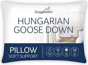 Snuggledown Retreat Hungarian Goose Down Soft Pillow