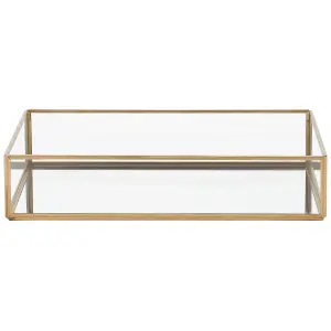 Beliani Glam Tray GRENOBLE Mirrored Gold