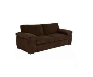 Amalfi Jumbo Cord 3 Seater Sofa Chocolate