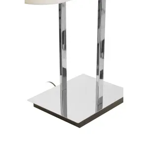 Interiors by Premier Lilian Chrome Finish Table Lamp