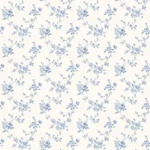 Galerie Miniatures 2 Blue Medium rose trail Smooth Wallpaper