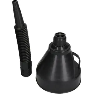 Fuel and Liquid Funnel With Flexible Flexi Spout for Petrol Water Oil