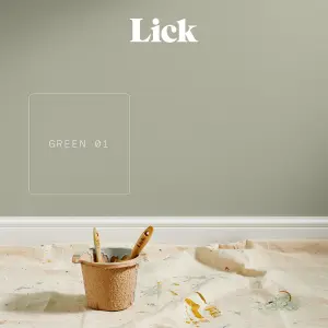 Lick Green 01 Matt Emulsion paint, 2.5L