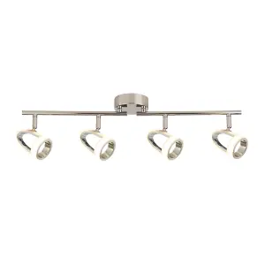 Baird 4 Light LED Polished Chrome Spotlight Bar