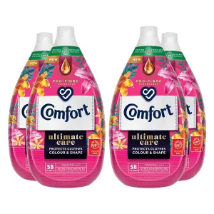 Comfort Fabric Conditioner Tropical Lily Ultra concentrated 870ml, 58 Wash, 4Pk