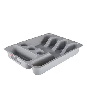 PLASTIC Cutlery Tray Grey 360MM x 260MM