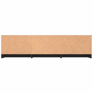 vidaXL TV Cabinet Black 140x40x35.5 cm Engineered Wood